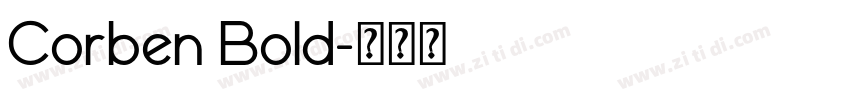 Corben Bold字体转换